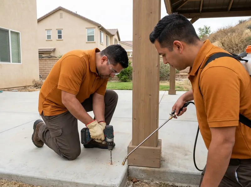 Termite Inspection and Localized Treatment in Whittier, CA